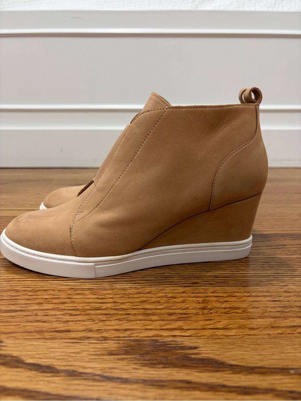 Linea Paolo Suede Wedge Heel Sneaker Bootie Felicia (7) - Picture 4 of 12